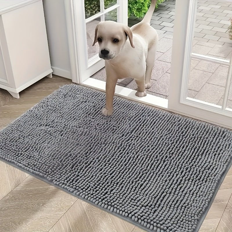 Alfombra para perros de poliéster de alta calidad: Secado rápido, altamente absorbente para patas embarradas, antideslizante, amigable para mascotas, lavable a máquina, perfecto para perros pequeños y medianos - SACASUSA