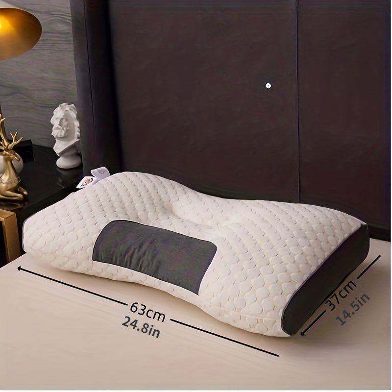 Almohada Moderna de Sueño Masaje de Punto: Protección de Cuello, Transpirable, Antibacteriana, Reversible - Comodidad para Todo el Año y Decoración Elegante para el Hogar - SACASUSA