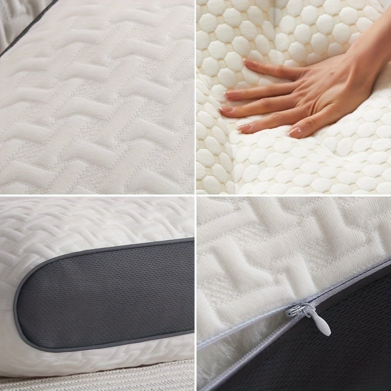 Almohada Moderna de Sueño Masaje de Punto: Protección de Cuello, Transpirable, Antibacteriana, Reversible - Comodidad para Todo el Año y Decoración Elegante para el Hogar - SACASUSA