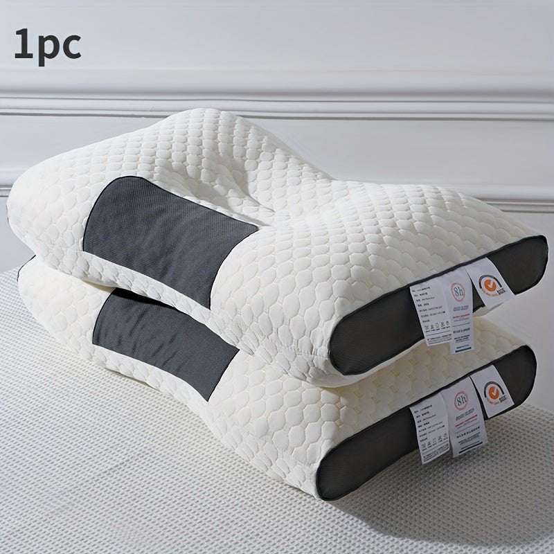 Almohada Moderna de Sueño Masaje de Punto: Protección de Cuello, Transpirable, Antibacteriana, Reversible - Comodidad para Todo el Año y Decoración Elegante para el Hogar - SACASUSA