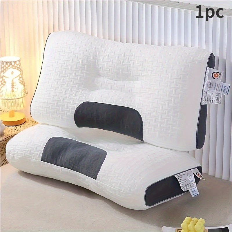 Almohada Moderna de Sueño Masaje de Punto: Protección de Cuello, Transpirable, Antibacteriana, Reversible - Comodidad para Todo el Año y Decoración Elegante para el Hogar - SACASUSA