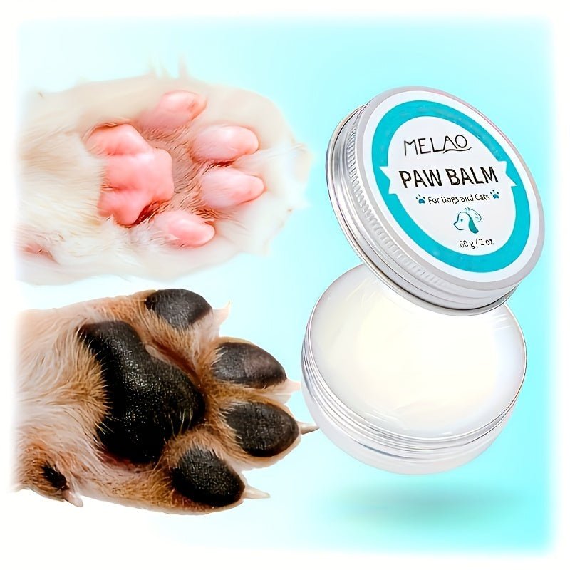 Bálsamo Natural para Protección de Patas de Perros y Gatos: Protege de Pavimentos Calientes, Alivia Patas & Nariz Secas, Restaura Patas Agrietadas, Cera Hidratante Segura - SACASUSA