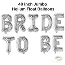 Banner de letras Jumbo BRIDE TO BE de 40 pulgadas, rosa, oro rosa, plata, decoración negra, globo, despedida de soltera, despedida de soltera, favores de fin de semana - SACASUSA