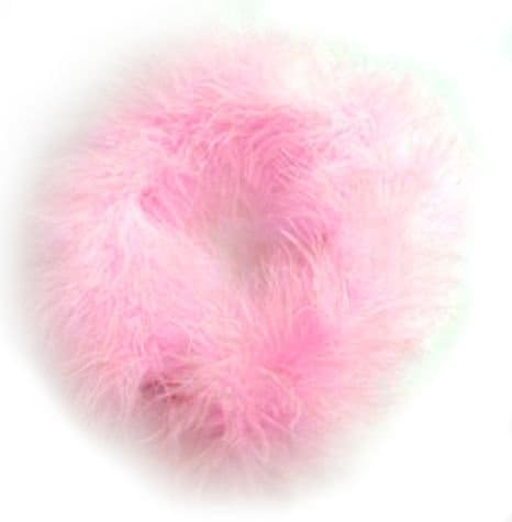 Boas artesanales de plumas de marabú de 22 gramos y 2 yardas, boa de marabú rosa caramelo, 2 yardas para adornos de bricolaje, manualidades para niños, disfraces de carnaval y Halloween - SACASUSA