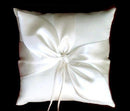 Boda nupcial Amor Nudo Satén Arco Anillo Almohada Portador Accesorios de boda Marfil Blanco Negro Marrón Rojo Rosa Borgoña Vino Hermosa Cinta - SACASUSA
