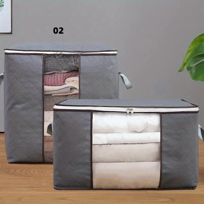 Bolsa de almacenamiento de plástico contemporáneo y multipropósito - Organización eficiente con ventana de visualización clara, mango duradero y cerradura única - SACASUSA