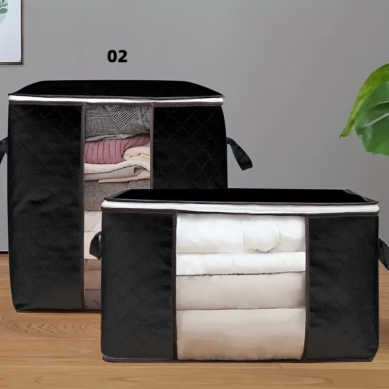 Bolsa de almacenamiento de plástico contemporáneo y multipropósito - Organización eficiente con ventana de visualización clara, mango duradero y cerradura única - SACASUSA