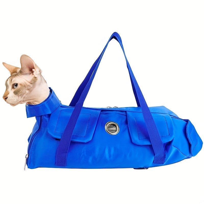 Bolsa De Aseo Para Gatos, Ayudante De Hamaca, Eslingas Para Transportar Mascotas, Bolsa De Sujeción Para El Aseo De Perros Y Gatos, Bolsa De Viaje Portátil Para Animales Para Bañarse, Cortar Uñas - SACASUSA