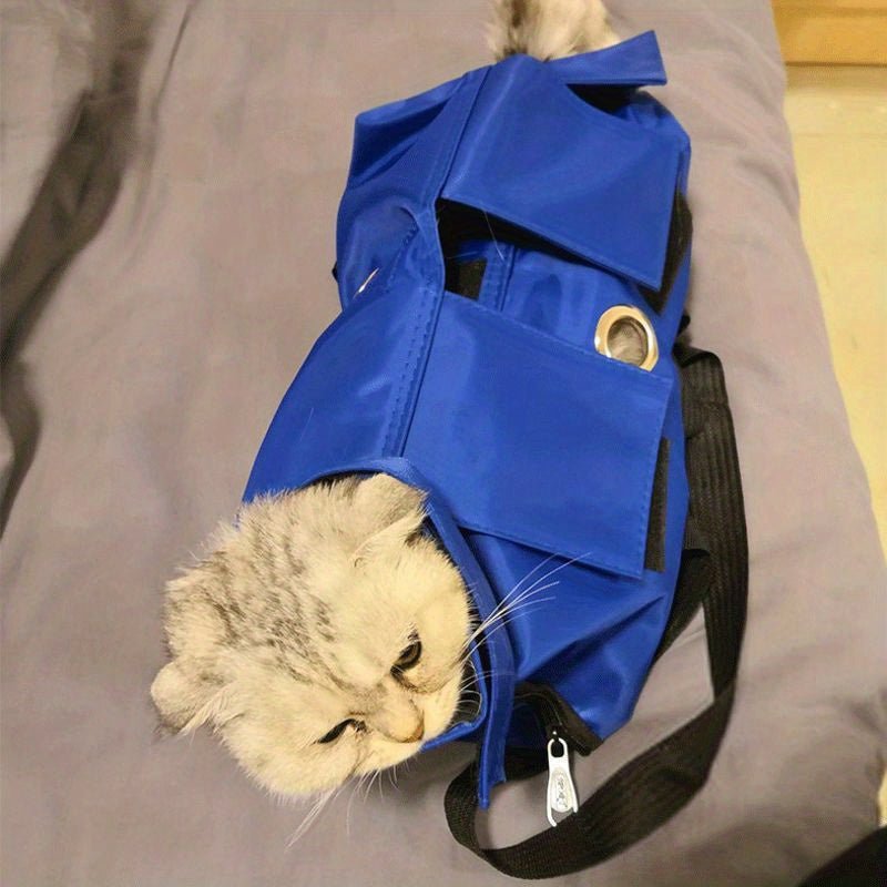 Bolsa De Aseo Para Gatos, Ayudante De Hamaca, Eslingas Para Transportar Mascotas, Bolsa De Sujeción Para El Aseo De Perros Y Gatos, Bolsa De Viaje Portátil Para Animales Para Bañarse, Cortar Uñas - SACASUSA