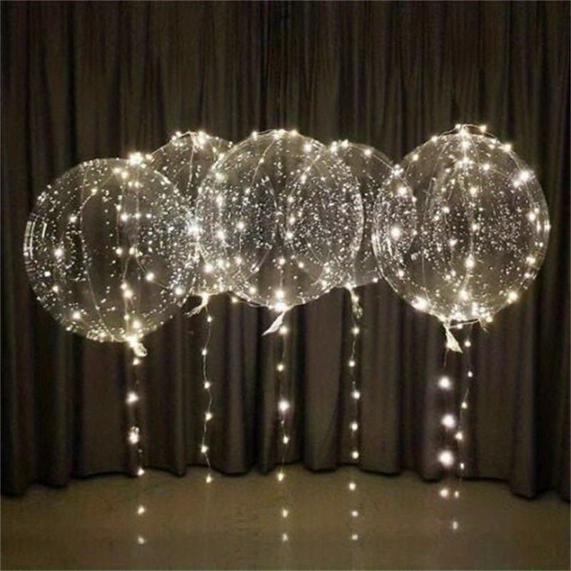 Brillantes Globos LED de 20 pulgadas en Múltiples Juegos. Perfectos para todas las Ocasiones, tanto Interior como Exterior. Crean un Ambiente Festivo. Baterías No Incluidas - SACASUSA