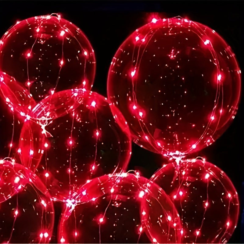 Brillantes Globos LED de 20 pulgadas en Múltiples Juegos. Perfectos para todas las Ocasiones, tanto Interior como Exterior. Crean un Ambiente Festivo. Baterías No Incluidas - SACASUSA