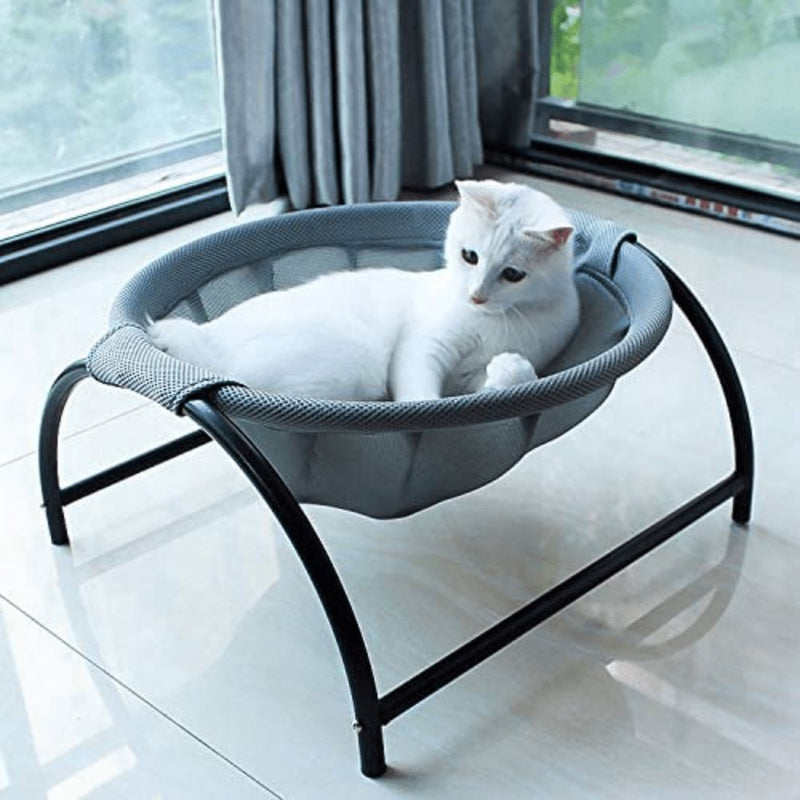 Cama Elevada Para Mascotas Transpirable Con Soporte De Hierro Desmontable - Hamaca Perfecta Para Gatos Y Perros Pequeños - SACASUSA