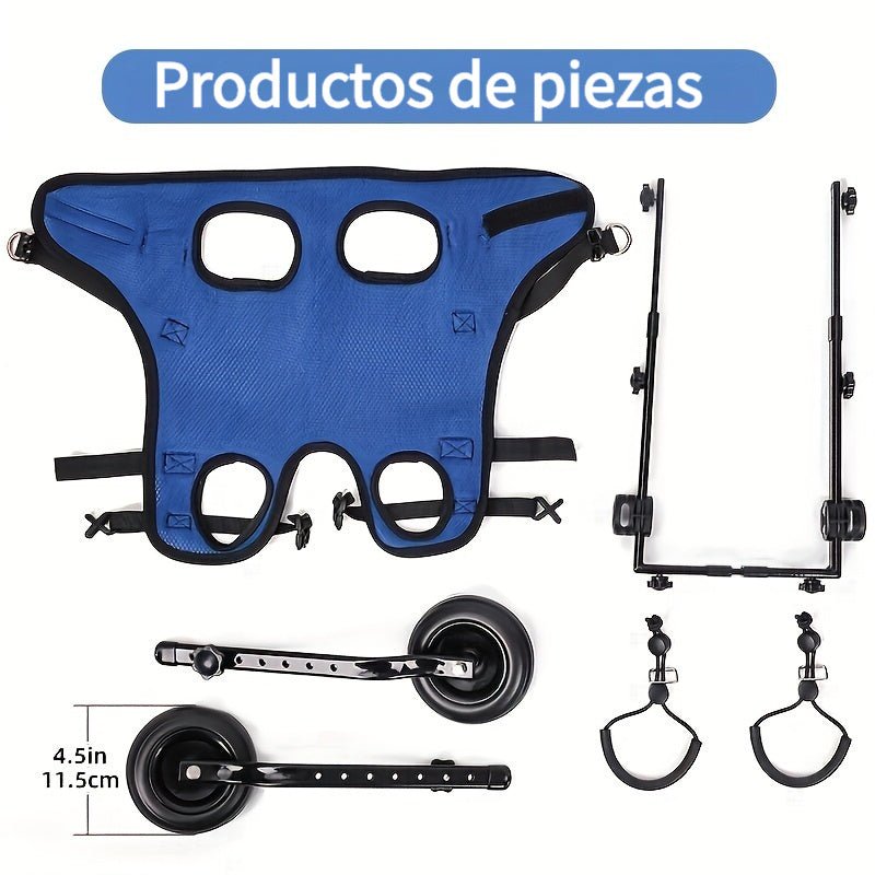 Caminar con Facilidad y Libertad: Silla de Ruedas Ajustable Grande para Perros, Sin Batería, para las Patas Traseras — Una Ayuda de Movilidad Esencial para Mascotas Discapacitadas, Mejorando su Vida - SACASUSA