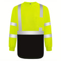 Camisas de Manga Larga Unisex de Alta Visibilidad Clase 3 - Duraderas, Resistentes a la Suciedad y Cómodas - Ideal para Construcción, Topografía y Trabajo al Aire Libre - SACASUSA