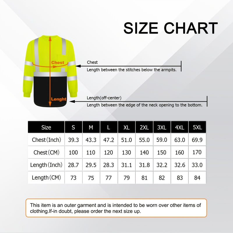 Camisas de Manga Larga Unisex de Alta Visibilidad Clase 3 - Duraderas, Resistentes a la Suciedad y Cómodas - Ideal para Construcción, Topografía y Trabajo al Aire Libre - SACASUSA