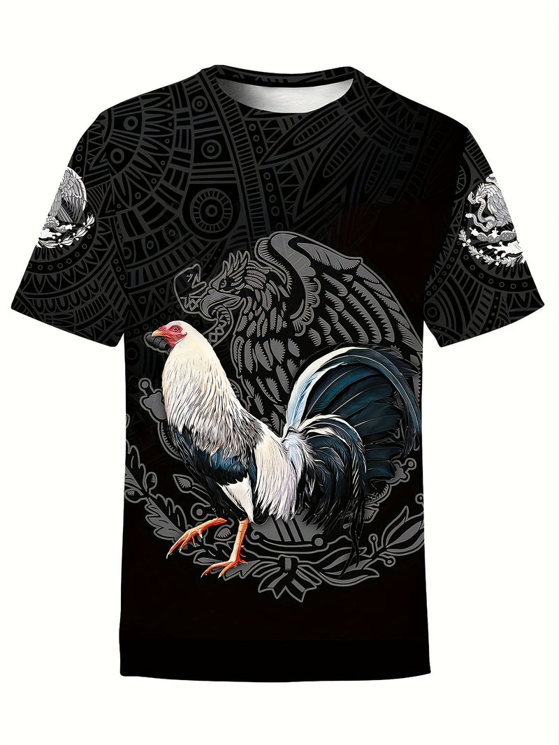 Camiseta Casual Con Impresión 3D De Animal Para Hombres, Camisetas Cómodas Transpirables De Manga Corta, Tops De Pijama Novedosos Para Hombres Para Verano - SACASUSA