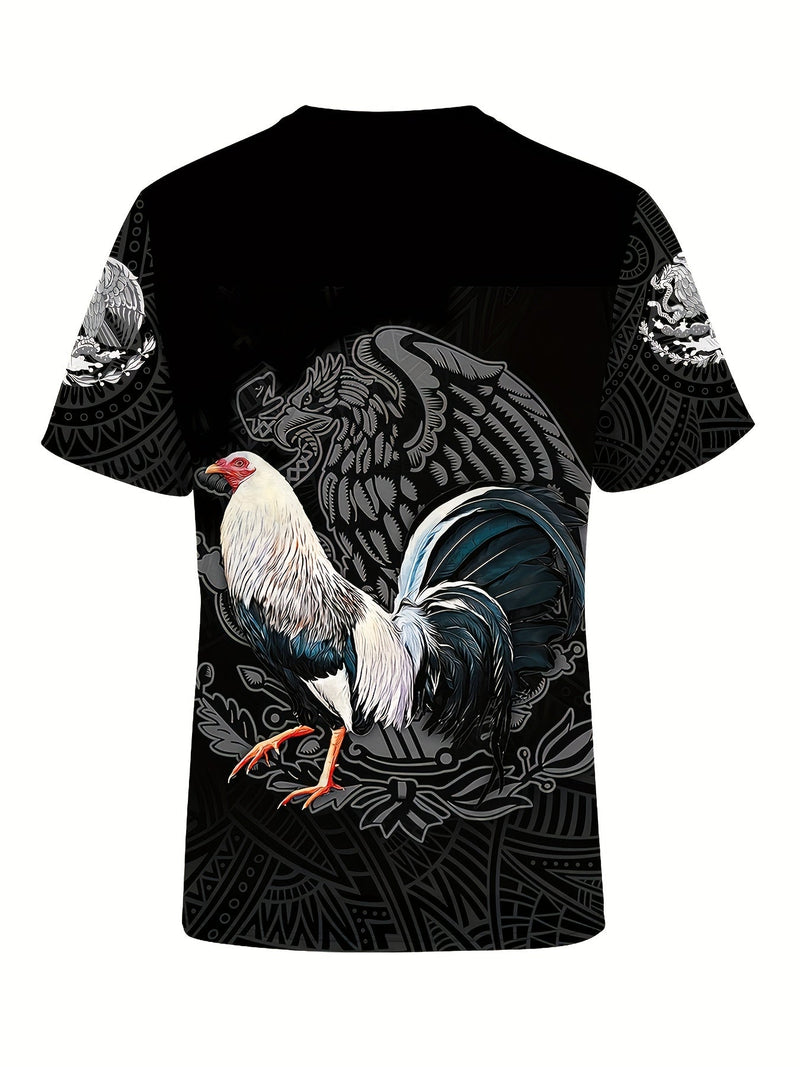 Camiseta Casual Con Impresión 3D De Animal Para Hombres, Camisetas Cómodas Transpirables De Manga Corta, Tops De Pijama Novedosos Para Hombres Para Verano - SACASUSA