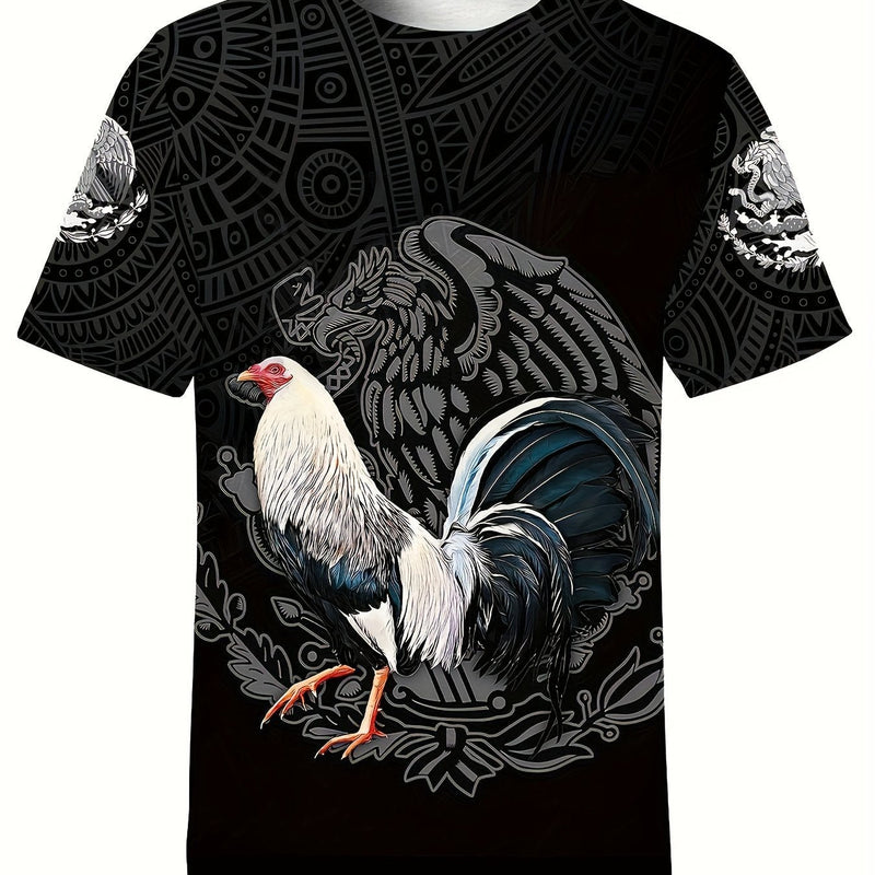 Camiseta Casual Con Impresión 3D De Animal Para Hombres, Camisetas Cómodas Transpirables De Manga Corta, Tops De Pijama Novedosos Para Hombres Para Verano - SACASUSA