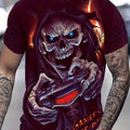 Camiseta de Esqueleto Gamer para Hombre - Tejido Suave y Elástico, Cómoda para Ocio y Pijama, Fácil Mantenimiento - SACASUSA