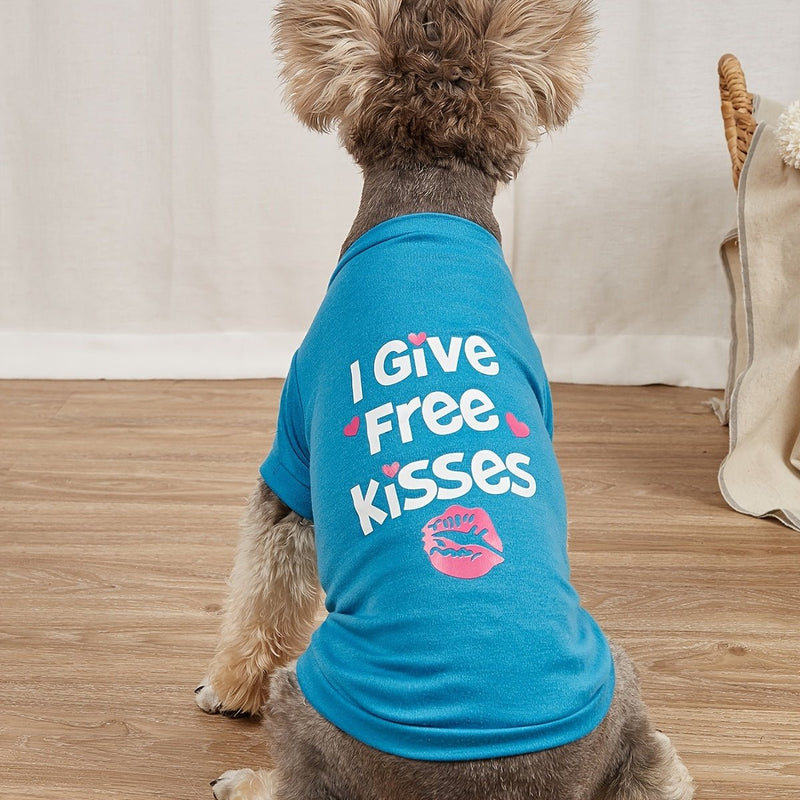 Camiseta de Mascota Durable y Bonita de San Valentín para Perros Pequeños y Medianos - 100% Poliéster, Lavable a Mano, Garantizando Comodidad y Estilo.” - SACASUSA