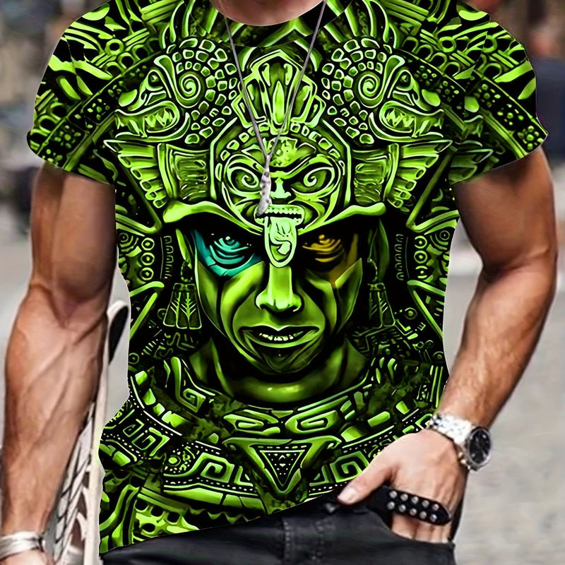 Camisetas De Cuello Redondo De Manga Corta De Moda Con Estampado 3d De Egipcio Antiguo Para Hombres, tendencia de moda, moda casual, estilo clásico, novedad 2023 - SACASUSA