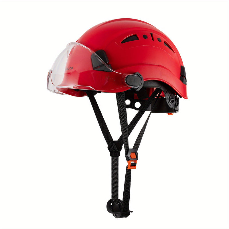 Casco De Seguridad Con Gafas, Casco De Construcción, Cascos Protectores ABS De Alta Calidad, Gorro De Trabajo Para Trabajar, Escalar, Montar A Caballo - SACASUSA