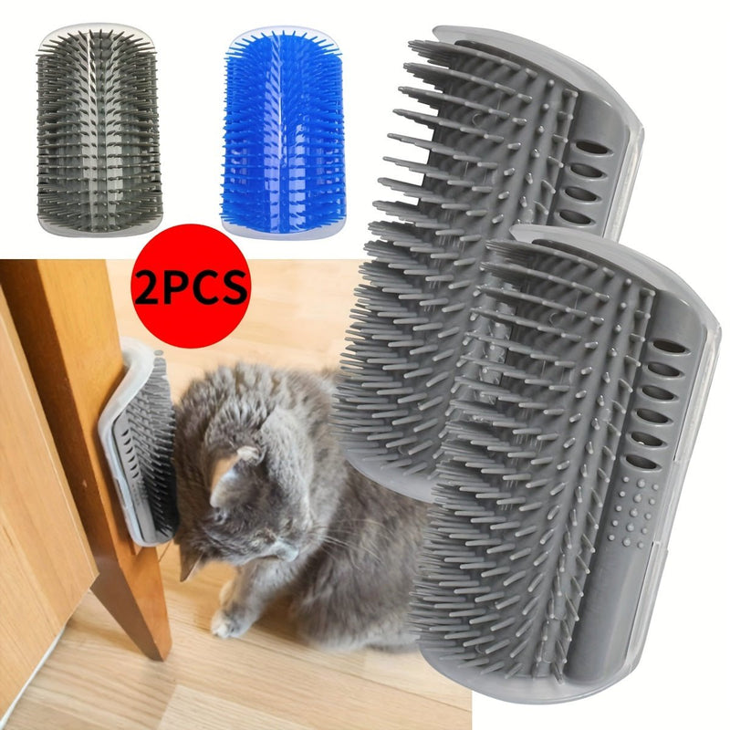 Cepillo Suave Para Gatos De Pared Y Esquina, Ideal Para Acicalar El Rostro De Los Gatos, Herramienta De Acicalado Suave Y Efectiva Para Mascotas - SACASUSA