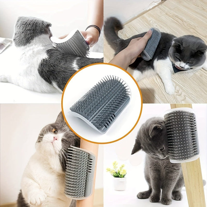 Cepillo Suave Para Gatos De Pared Y Esquina, Ideal Para Acicalar El Rostro De Los Gatos, Herramienta De Acicalado Suave Y Efectiva Para Mascotas - SACASUSA