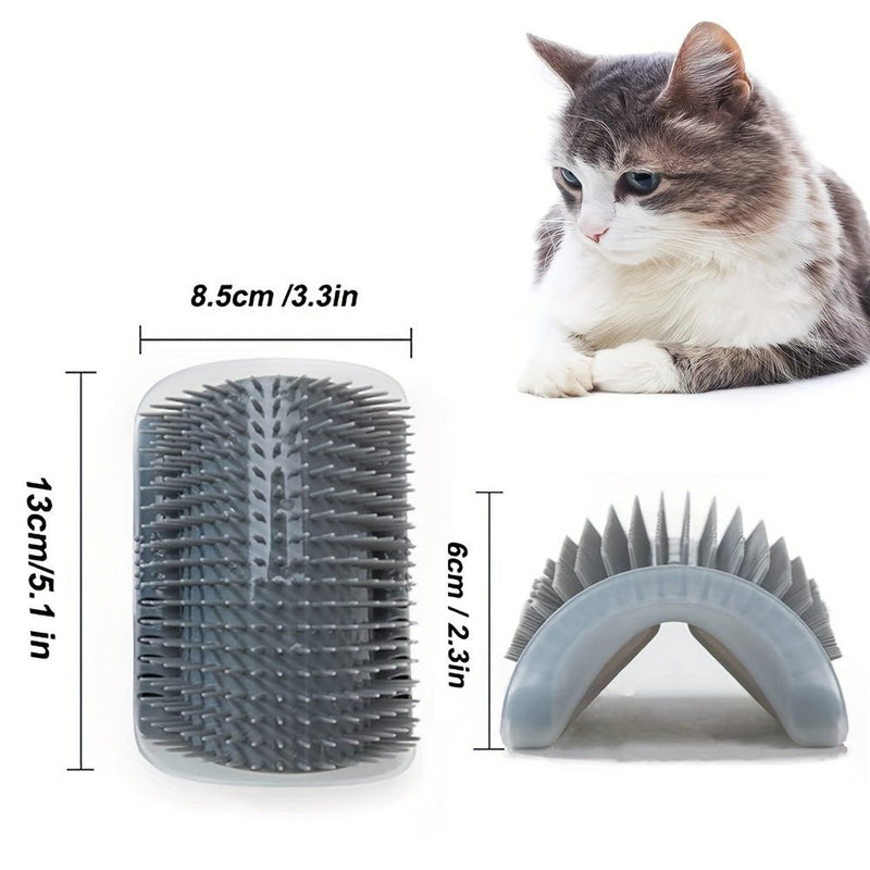 Cepillo Suave Para Gatos De Pared Y Esquina, Ideal Para Acicalar El Rostro De Los Gatos, Herramienta De Acicalado Suave Y Efectiva Para Mascotas - SACASUSA