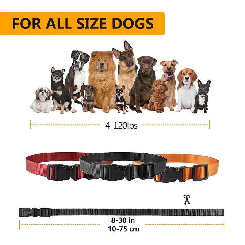 Collar de Adiestramiento para Perros Inalámbrico: Recargable, Seguro y Eficaz para Todos los Tamaños, Carga USB, Material de Nylon Duradero - SACASUSA