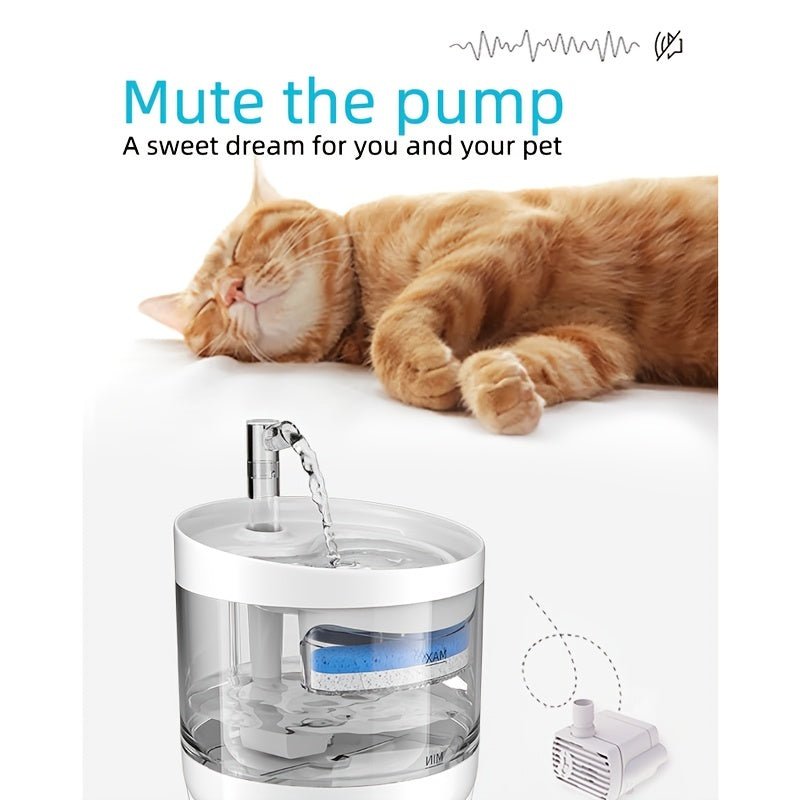 Dispensador de agua inteligente para gatos, fuente automática para mascotas - SACASUSA