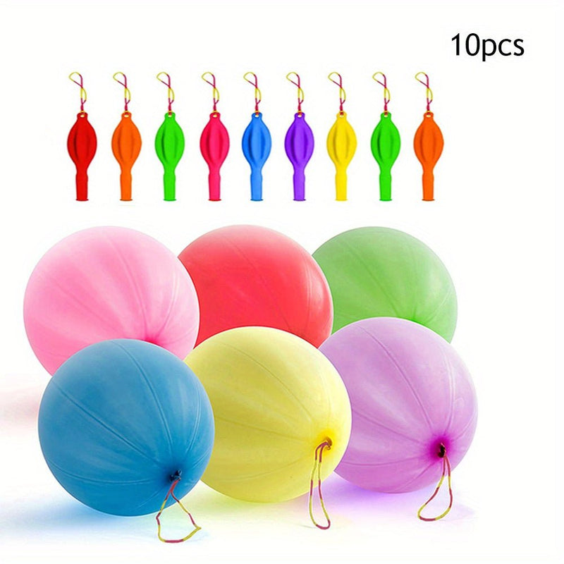 Durable Globo Punch de Látex (10 piezas) - Regalo Encantador para Niños de 8-12 Años, ¡Ideal para Diversión al Aire Libre y Fiestas Festivas! - SACASUSA