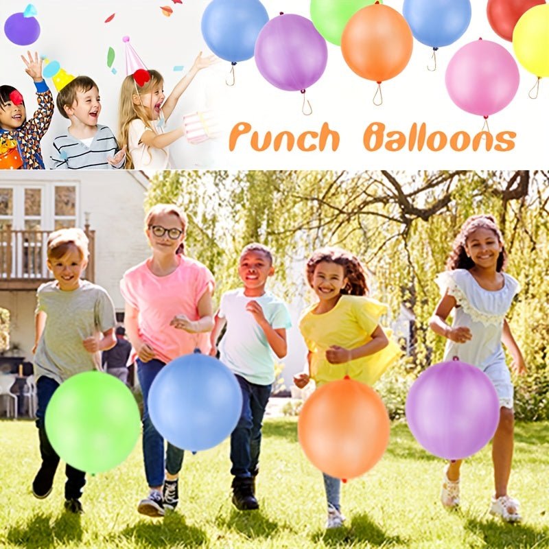 Durable Globo Punch de Látex (10 piezas) - Regalo Encantador para Niños de 8-12 Años, ¡Ideal para Diversión al Aire Libre y Fiestas Festivas! - SACASUSA