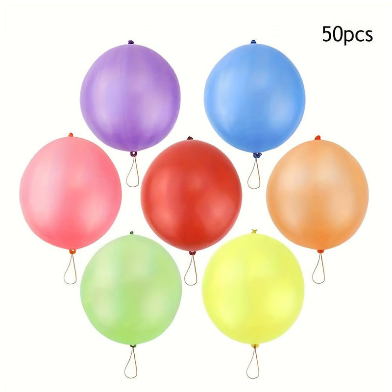 Durable Globo Punch de Látex (10 piezas) - Regalo Encantador para Niños de 8-12 Años, ¡Ideal para Diversión al Aire Libre y Fiestas Festivas! - SACASUSA