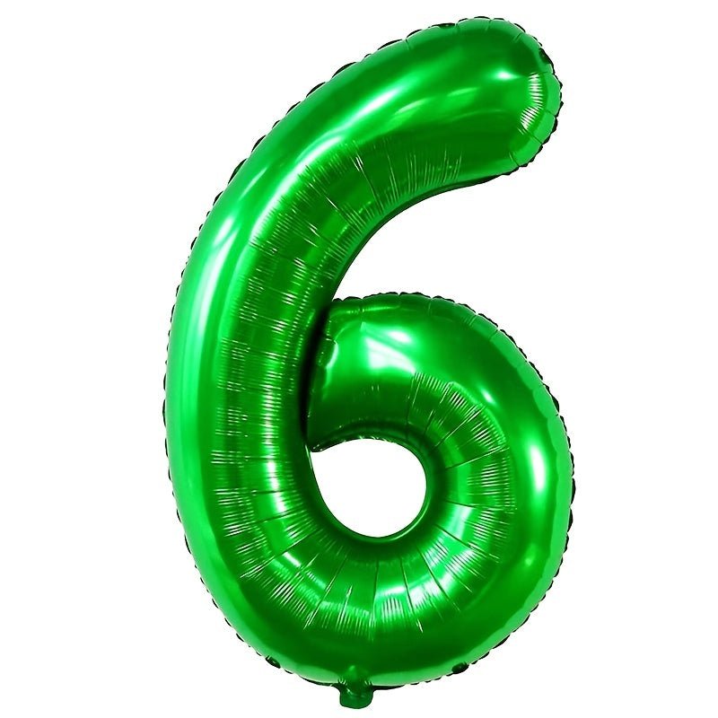 Duraderos Globos de Números Verdes Oscuros de 40 pulgadas: Perfectos para Elevar Fiestas Temáticas de la Jungla y Celebraciones de Cumpleaños Memorables para Niños - SACASUSA