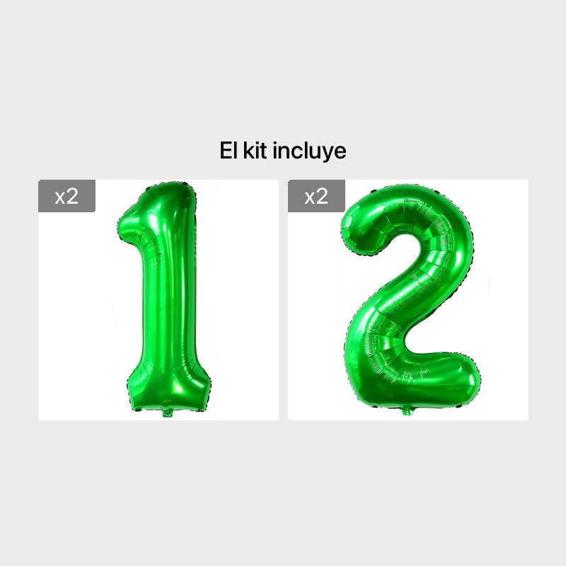 Duraderos Globos de Números Verdes Oscuros de 40 pulgadas: Perfectos para Elevar Fiestas Temáticas de la Jungla y Celebraciones de Cumpleaños Memorables para Niños - SACASUSA