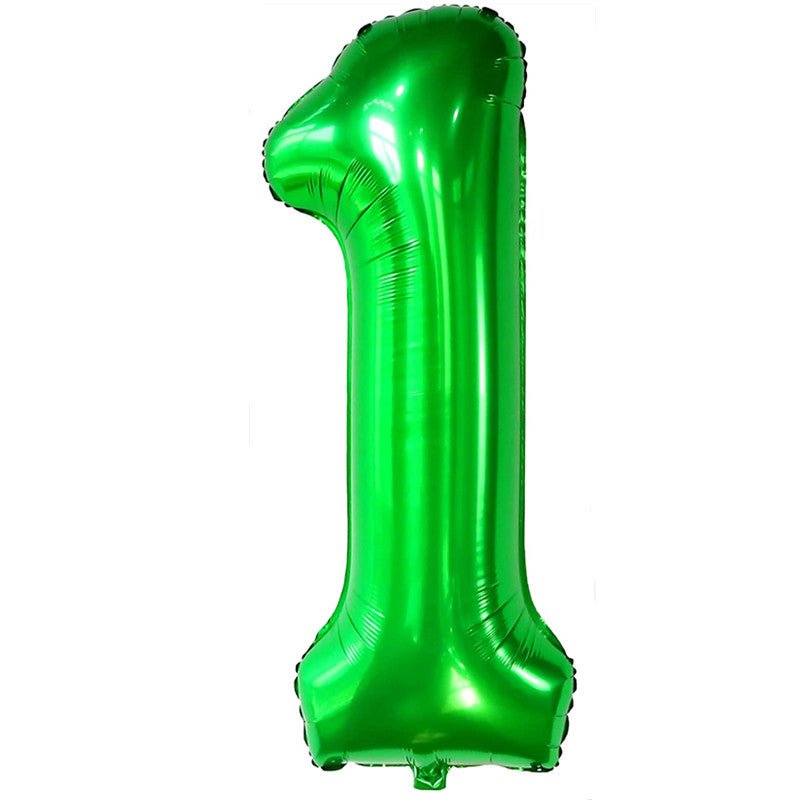 Duraderos Globos de Números Verdes Oscuros de 40 pulgadas: Perfectos para Elevar Fiestas Temáticas de la Jungla y Celebraciones de Cumpleaños Memorables para Niños - SACASUSA