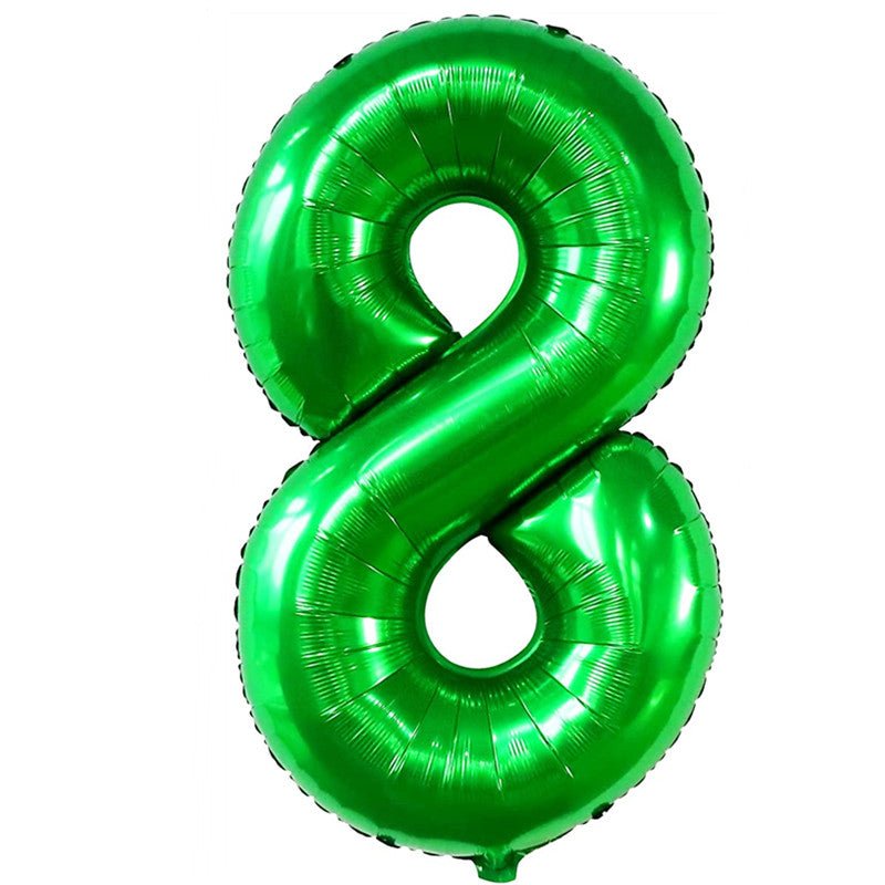 Duraderos Globos de Números Verdes Oscuros de 40 pulgadas: Perfectos para Elevar Fiestas Temáticas de la Jungla y Celebraciones de Cumpleaños Memorables para Niños - SACASUSA