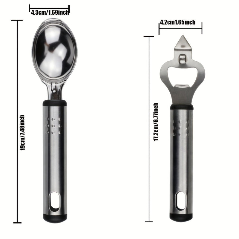 Elegante Juego de Utensilios de Cocina de 25 Piezas en Acero Inoxidable y Silicona - Duradero, Seguro para Utensilios de Cocina Antiadherentes y Fácil de Limpiar - Añade Elegancia a Cualquier Cocina - SACASUSA