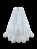 A-line crinoline petticoat, semi-full hoopless wedding dress underskirt, layered underskirt for women, one size. SML XL 24"-35" waist