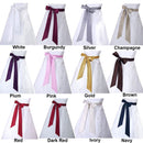 Faja de boda satinada, cinturón nupcial, fiesta de graduación, corbata, cinturón de dama de honor, vestido largo liso, vestidos, cintura, rojo, rosa, marrón, negro, champán, azul marino - SACASUSA