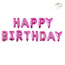 FELIZ CUMPLEAá‘OS 40" Globo Banner Globos con letras gigantes Decoración de fiesta Oro rosa, rosa, plata, oro, fondo negro Flotador de helio - SACASUSA