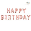 FELIZ CUMPLEAá‘OS 40" Globo Banner Globos con letras gigantes Decoración de fiesta Oro rosa, rosa, plata, oro, fondo negro Flotador de helio - SACASUSA