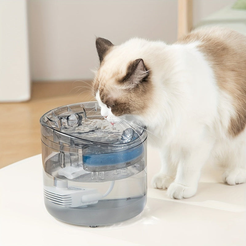 Fuente de agua para gato, dispensador automático de agua potable para mascotas, para interiores - SACASUSA