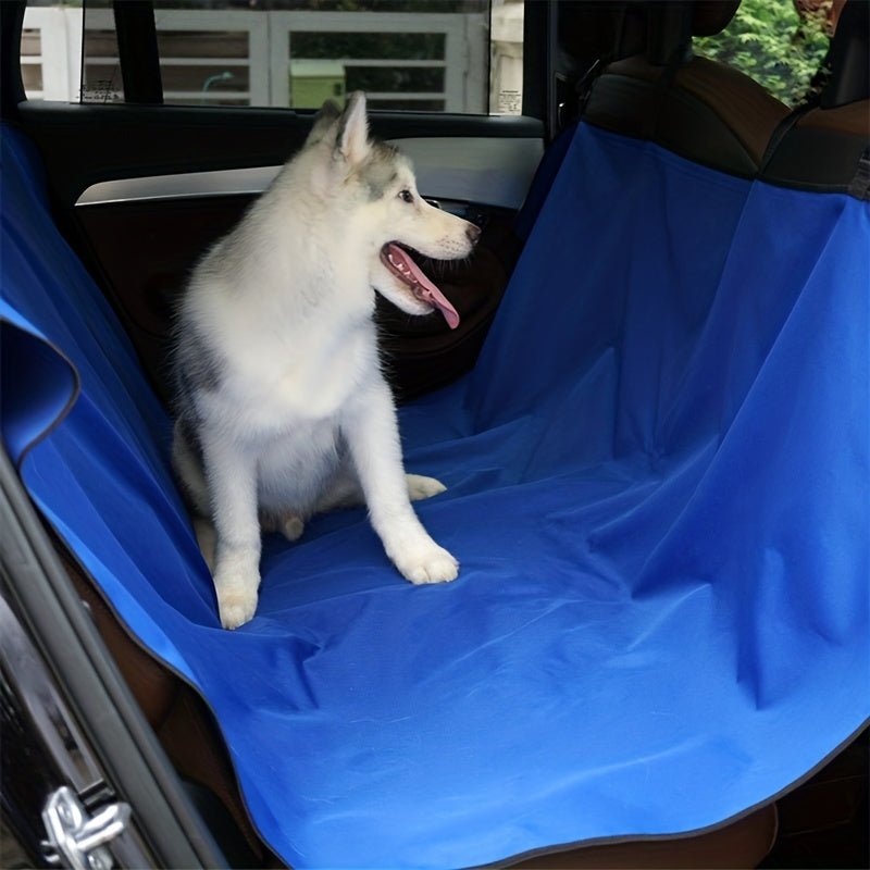 Funda de asiento de coche impermeable para perros: Solución de viaje para mascotas con hamaca trasera y alfombrilla de maletero duradera - Mantén tu coche limpio y ordenado - SACASUSA