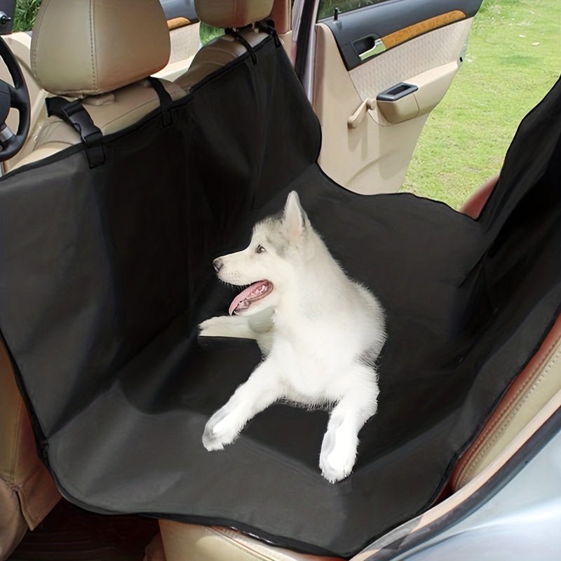 Funda de asiento de coche impermeable para perros: Solución de viaje para mascotas con hamaca trasera y alfombrilla de maletero duradera - Mantén tu coche limpio y ordenado - SACASUSA