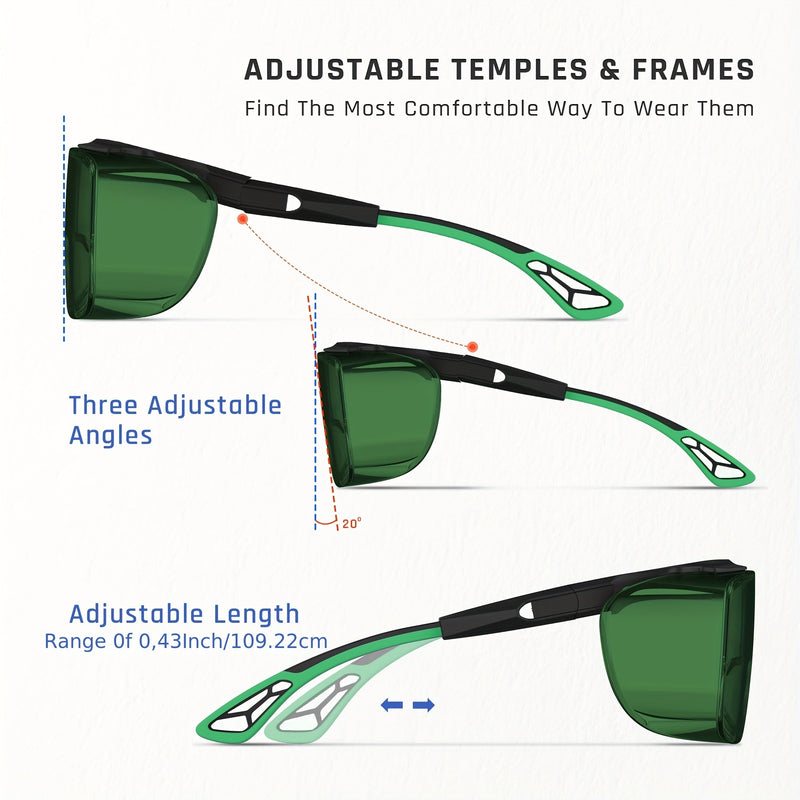 Gafas de Seguridad Láser LAIYIKE IPL 200nm-2000nm - Protección Ocular para Depilación Láser, Cosmetología y Soldadura, con Lente Resistentes a los UV y Material Duradero - SACASUSA