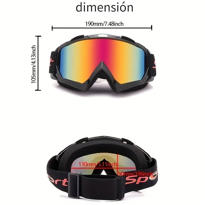 Gafas Protectoras Para Actividades Al Aire Libre, Ciclismo De Montaña, Motocross, Etc. Protección Contra El Viento, Polvo, Tierra, Lodo. - SACASUSA