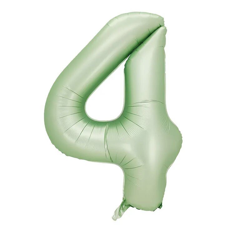 Globos con números de Mylar de aluminio verde crema gigante de 40 pulgadas para niño y niña 1 2 3 4 5 6 7 8 9 0 Decoraciones para fiesta de cumpleaños Baby Shower Revelación de género - SACASUSA