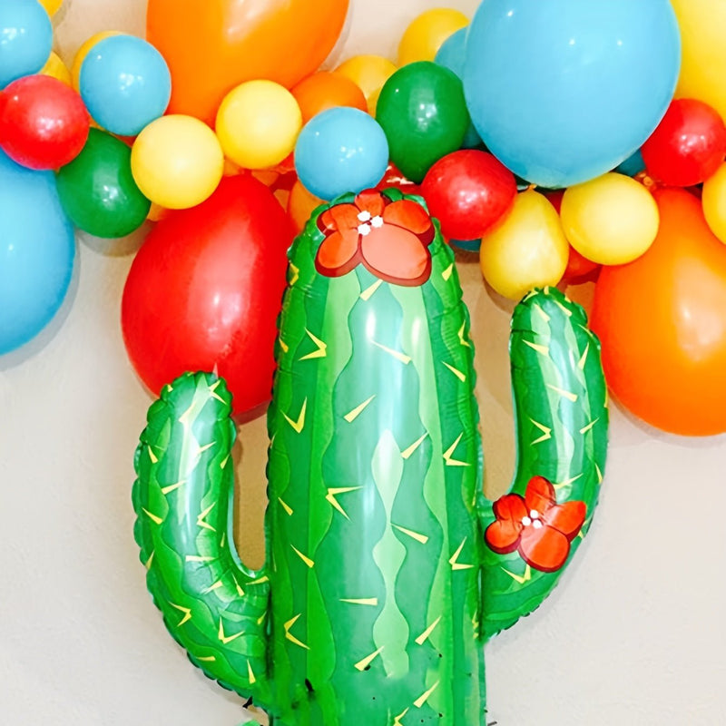 Globos de cactus con lámina de aluminio , Arreglo De Decoración festiva - SACASUSA